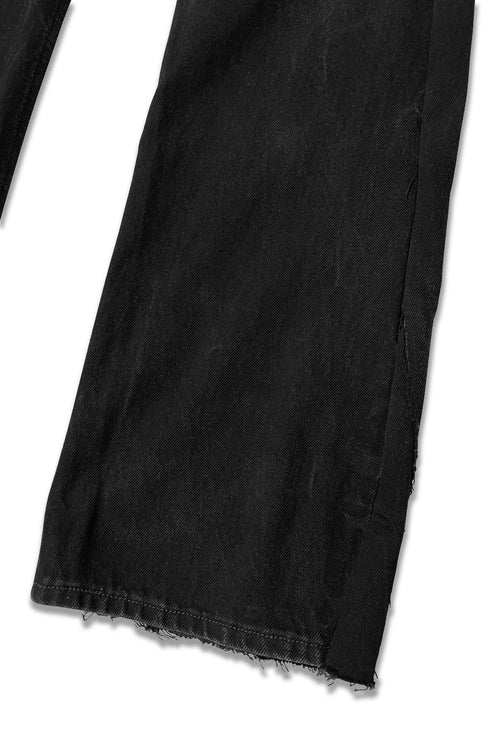 UPCYCLE WESTERN DENIM PANTS -BLUE × BLACK-